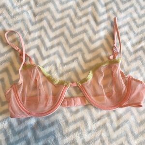 J. crew sheer mesh bra